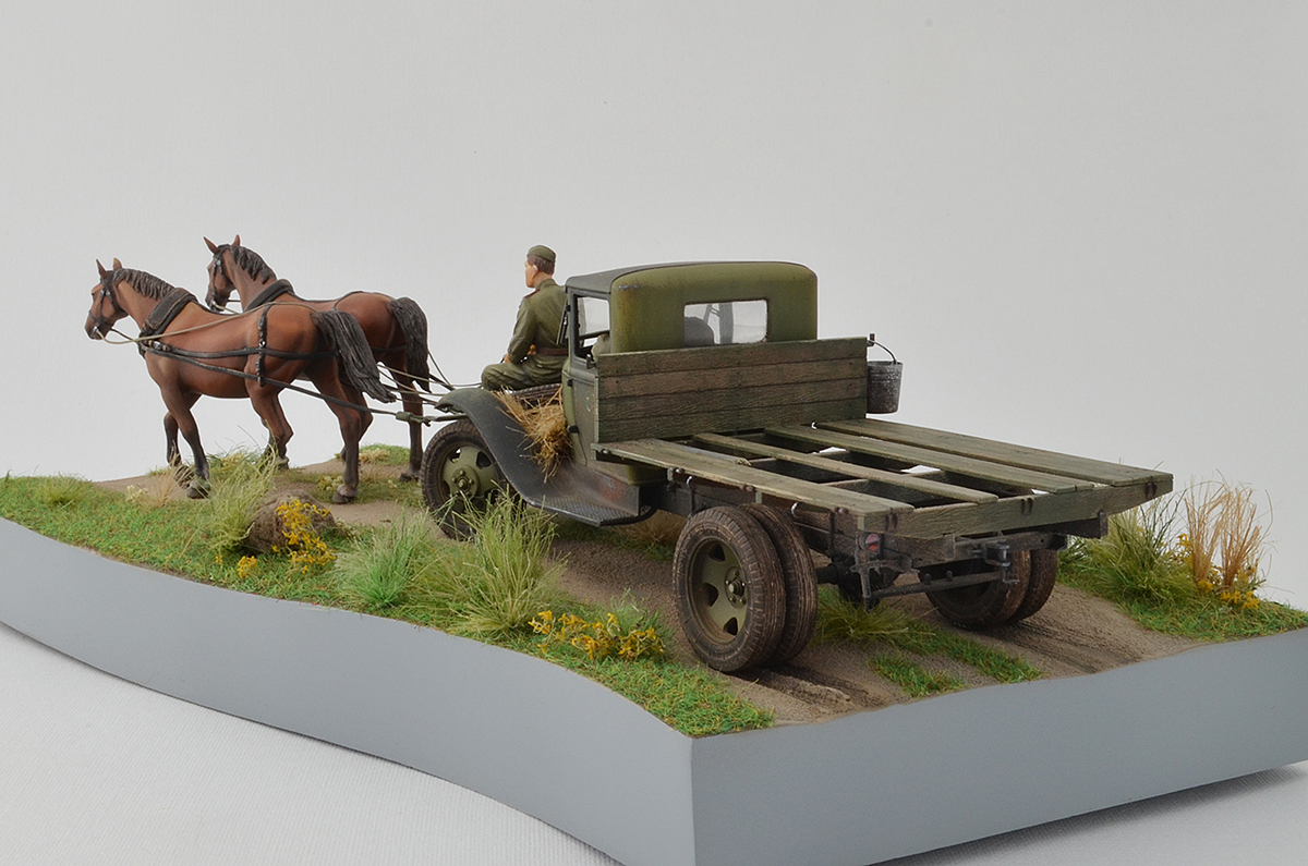 Dioramas and Vignettes: GAZ-AA: two horse powers, photo #8