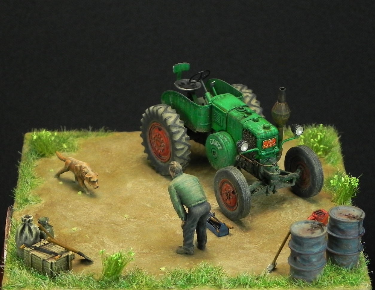 Диорамы и виньетки: Трактор LANZ Bulldog 30HP, фото #3