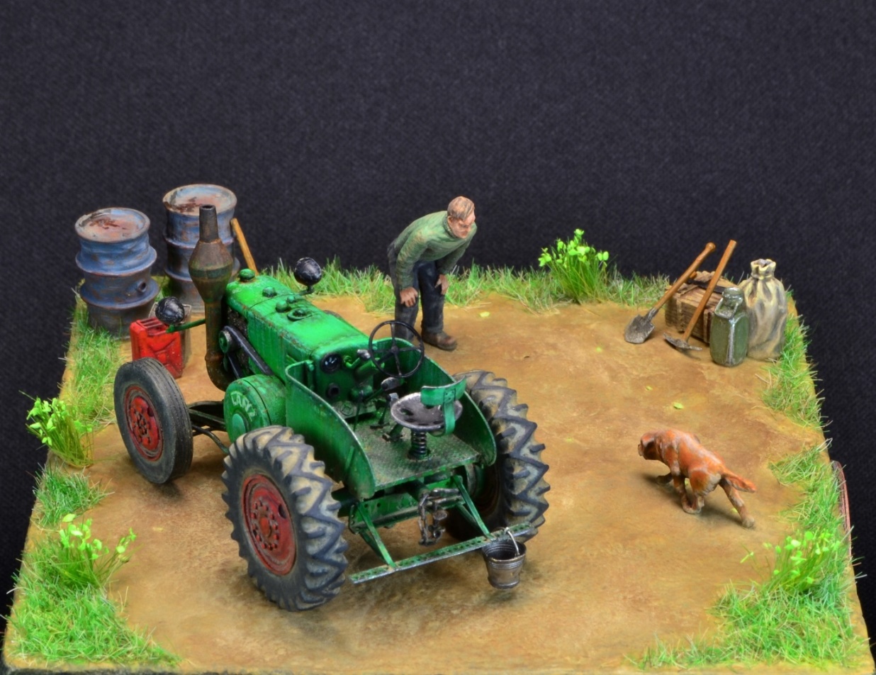 Dioramas and Vignettes: LANZ Bulldog 30HP, photo #8