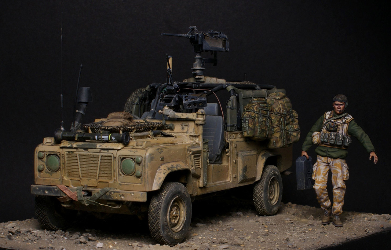 Dioramas and Vignettes: Land Rover WMIK. Afghanistan 2009, photo #3