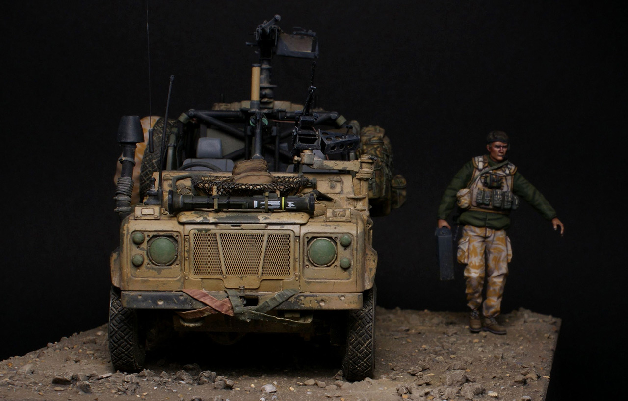 Dioramas and Vignettes: Land Rover WMIK. Afghanistan 2009, photo #4