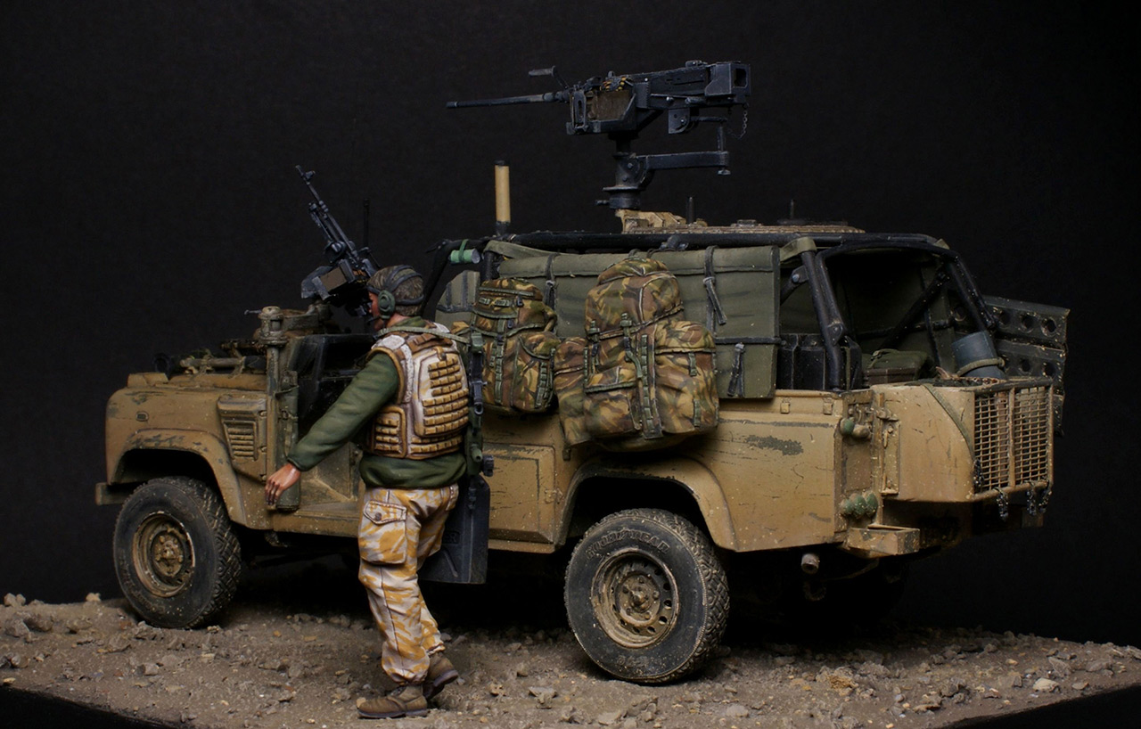 Диорамы и виньетки: Land Rover WMIK. Афганистан, 2009, фото #8