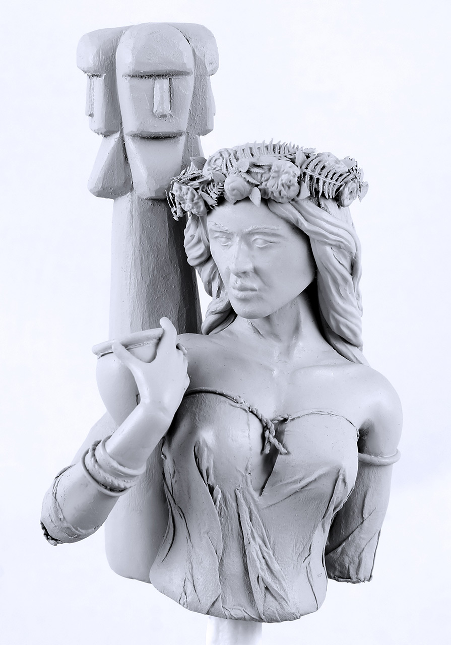 Sculpture: Slavic virgin at Kupalas Night, photo #4