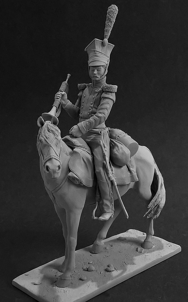 Sculpture: Bugler, army lancers regt, Russia, 1809-14, photo #1