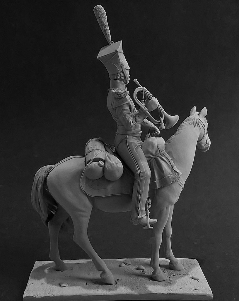 Sculpture: Bugler, army lancers regt, Russia, 1809-14, photo #5