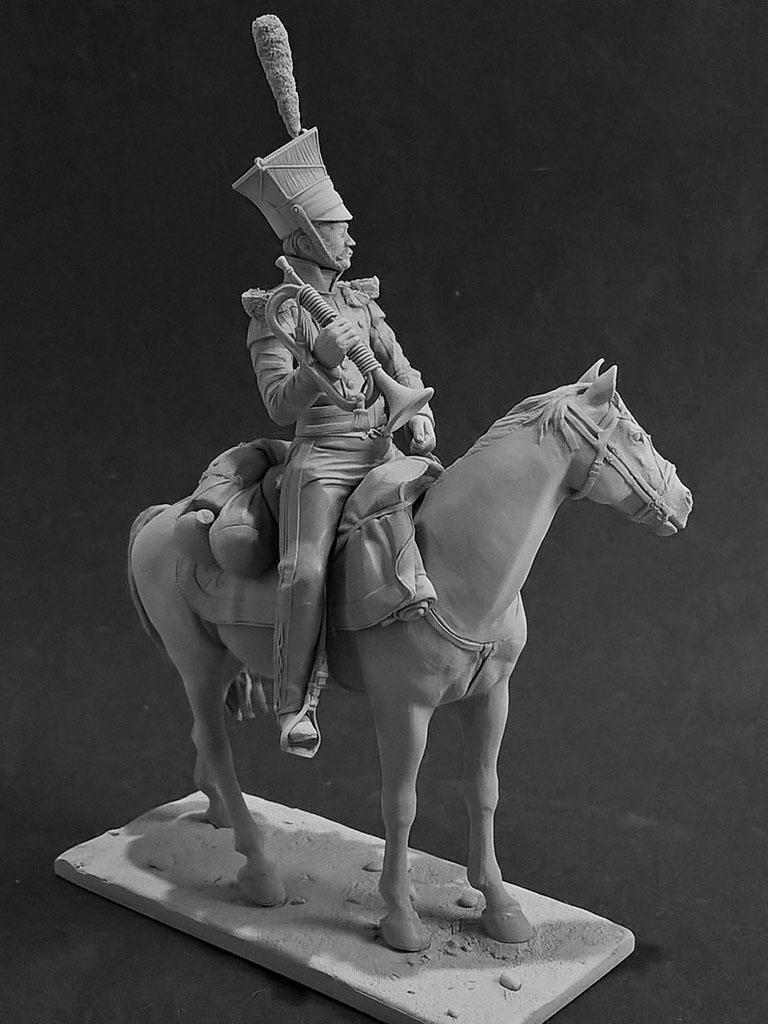 Sculpture: Bugler, army lancers regt, Russia, 1809-14, photo #6