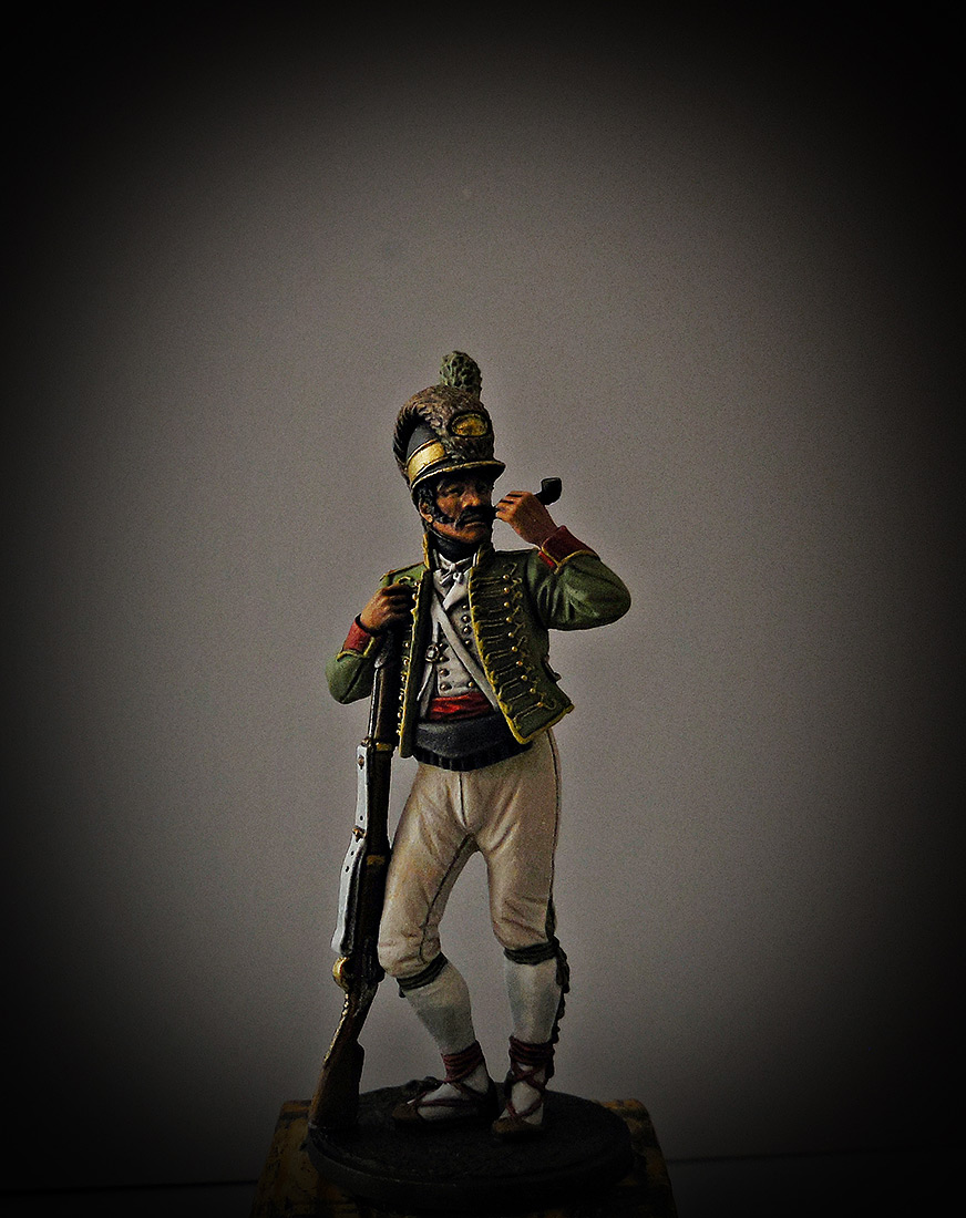 Фигурки: Рядовой Каталонского батальона лёгкой пехоты. Испания, 1807-08., фото #1