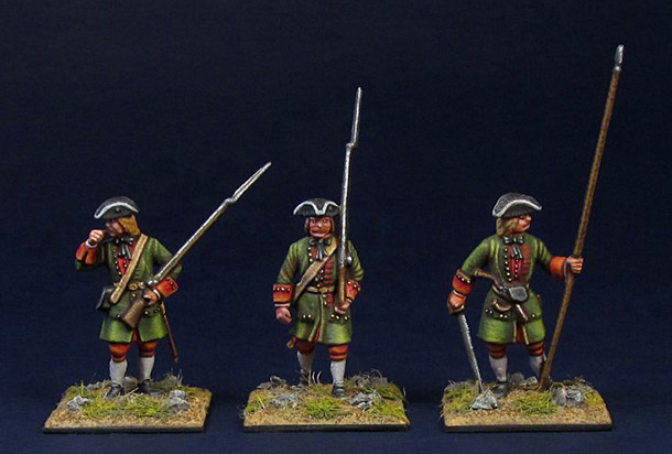 Figures: Russian infantry of Peter the Great