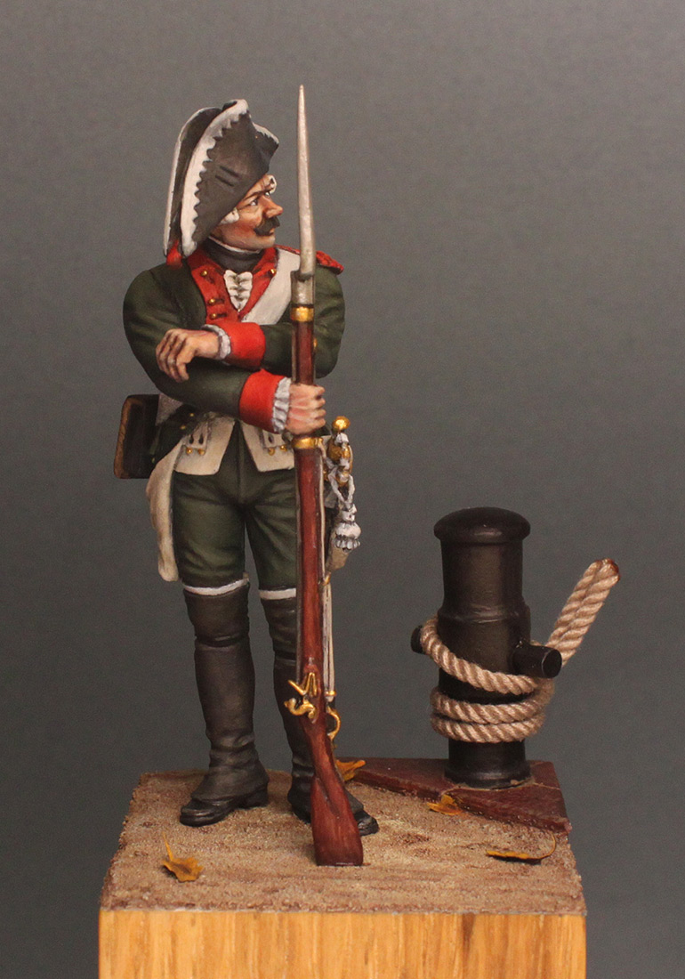 Figures: Musketeer, Baltic fleet naval btn, 1764-74, photo #1