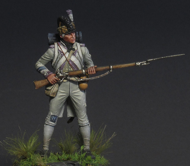 Figures: Fusilier, 17th regt., 1792