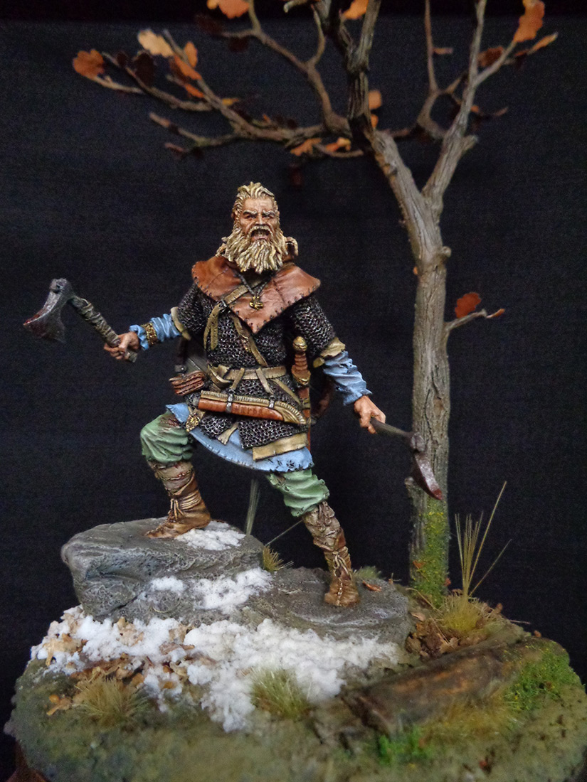 Figures: Scandinavian warrior, IX AD, photo #1