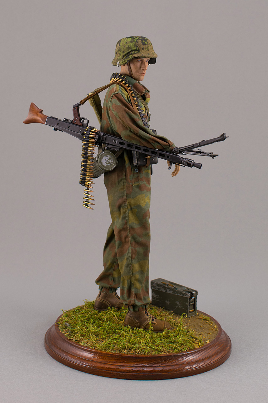 Фигурки: Пулеметчик дивизии SS Hitlerjugend. Нормандия, июнь 1944, фото #2