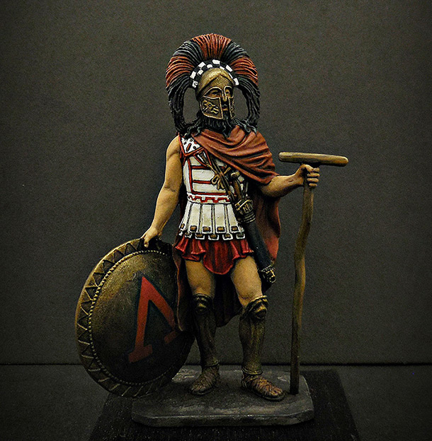 Figures: Spartan warlord, V B.C.