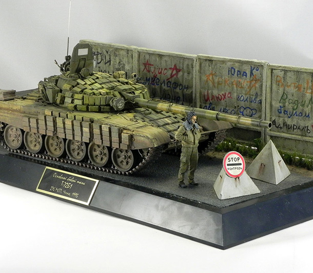 Dioramas and Vignettes: T-72B1, 276th regt., Chechnya, 1995