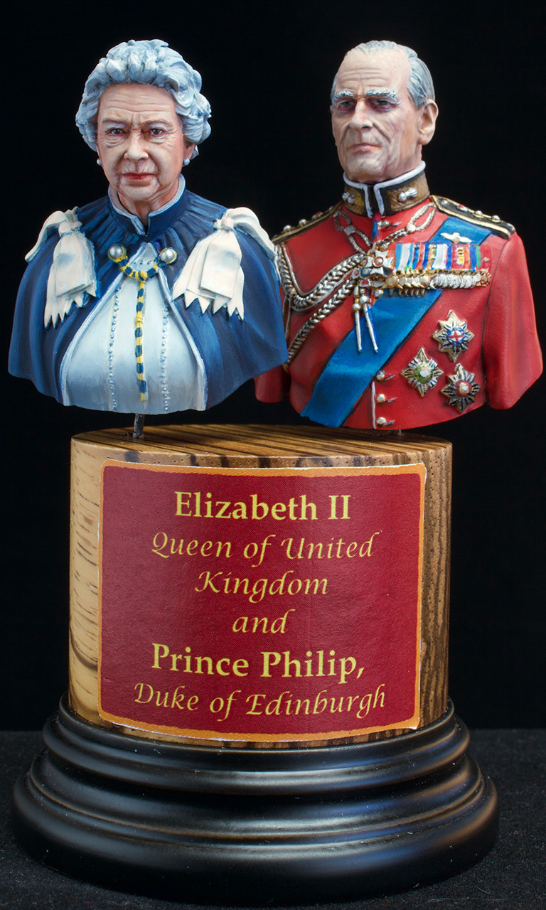 Figures: Elizabeth II and Prince Philip, photo #1