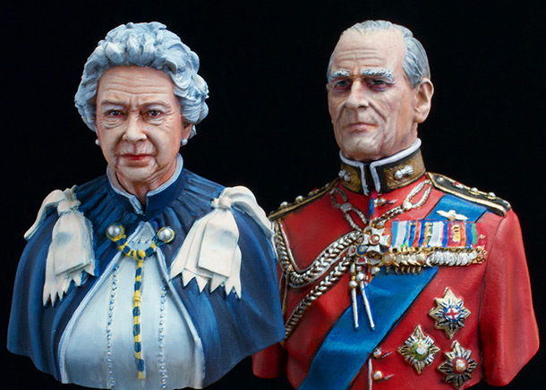 Figures: Elizabeth II and Prince Philip