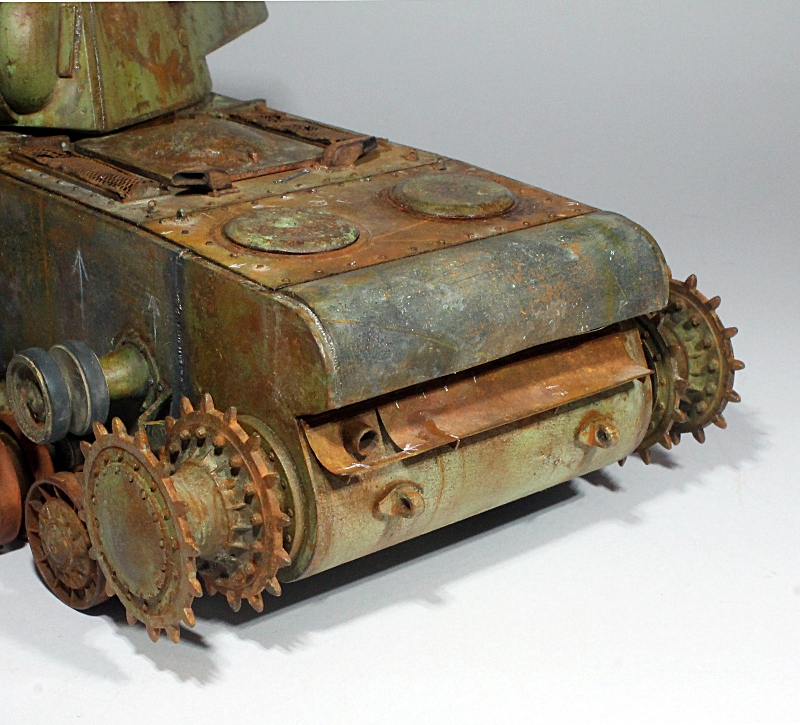 Dioramas and Vignettes: KV-1 at restoration, photo #18