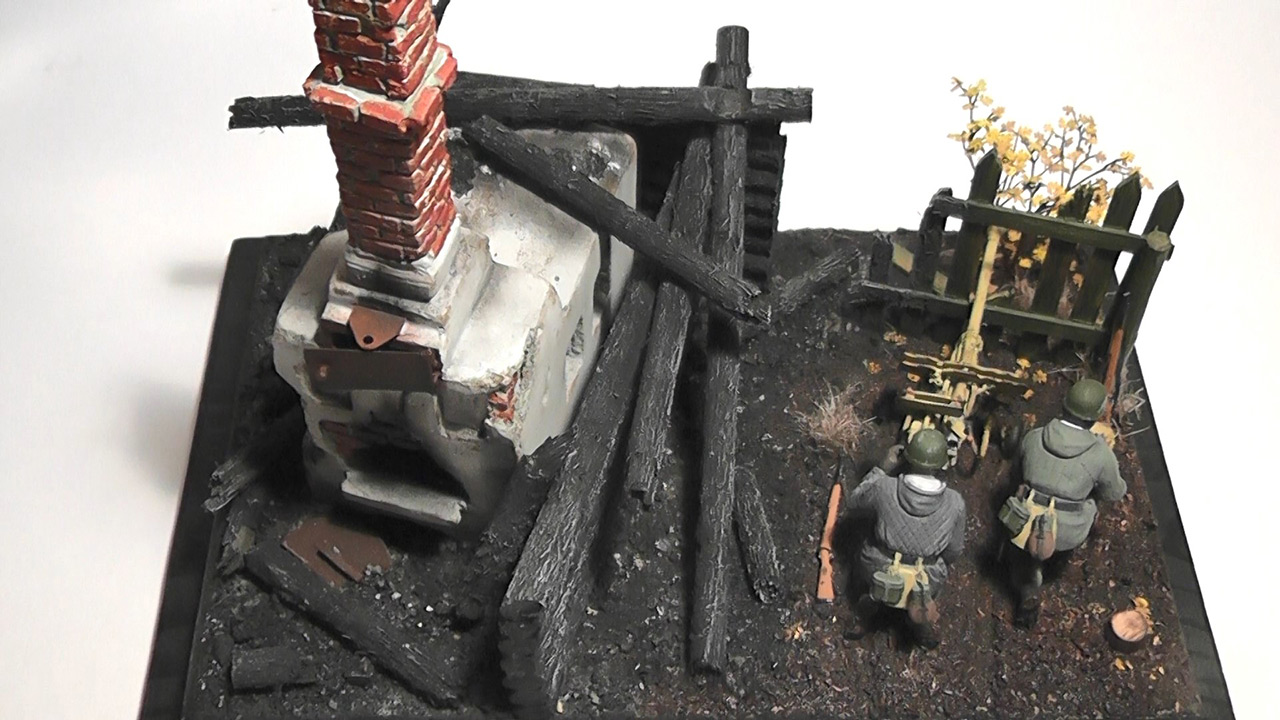 Dioramas and Vignettes: Fight in the smouldering ruins, photo #1