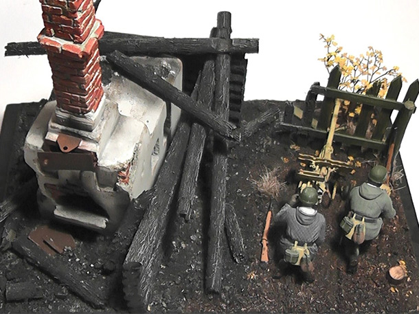 Dioramas and Vignettes: Fight in the smouldering ruins