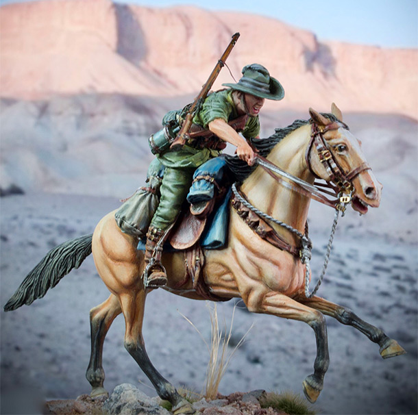 Figures: Australian light cavalry, WWI