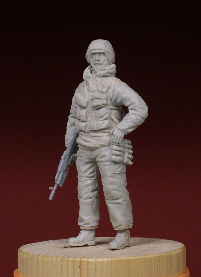Sculpture: Russian special forces scout, 1995, photo #1