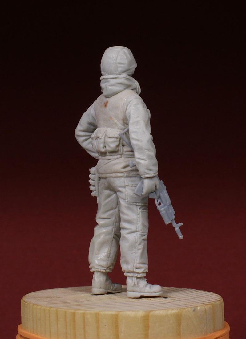 Sculpture: Russian special forces scout, 1995, photo #4