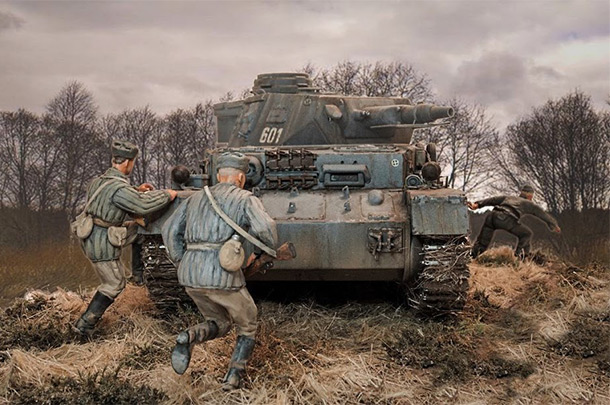Диорамы и виньетки: Трофейный Pz-IV Ausf.F1