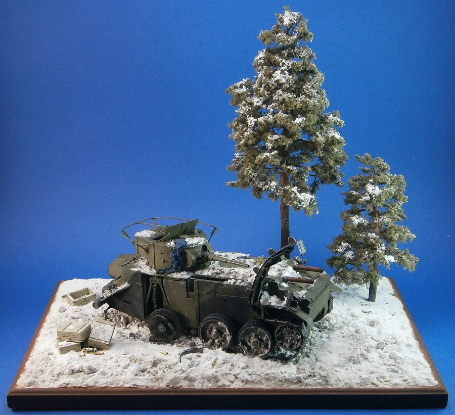 Dioramas and Vignettes: Radio equipped BT-7, Winter war, photo #2
