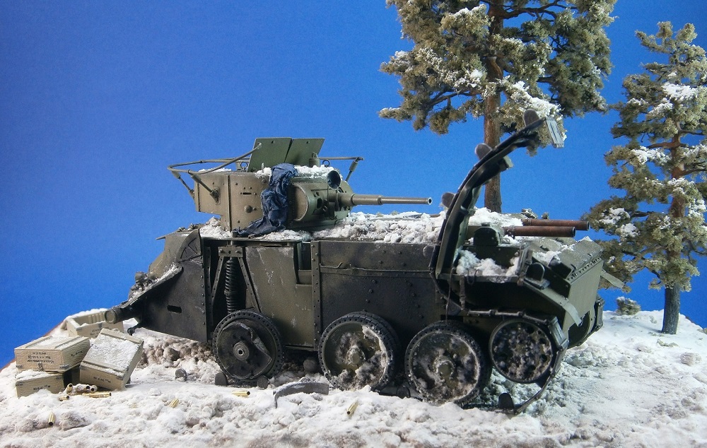 Dioramas and Vignettes: Radio equipped BT-7, Winter war, photo #5