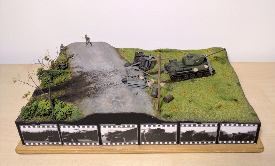 Dioramas and Vignettes: Four tankmen and dog. Betting with Death, photo #12