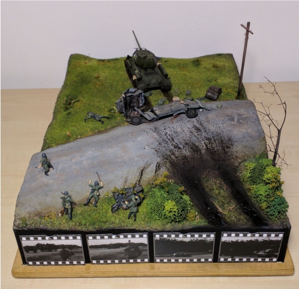 Dioramas and Vignettes: Four tankmen and dog. Betting with Death, photo #8