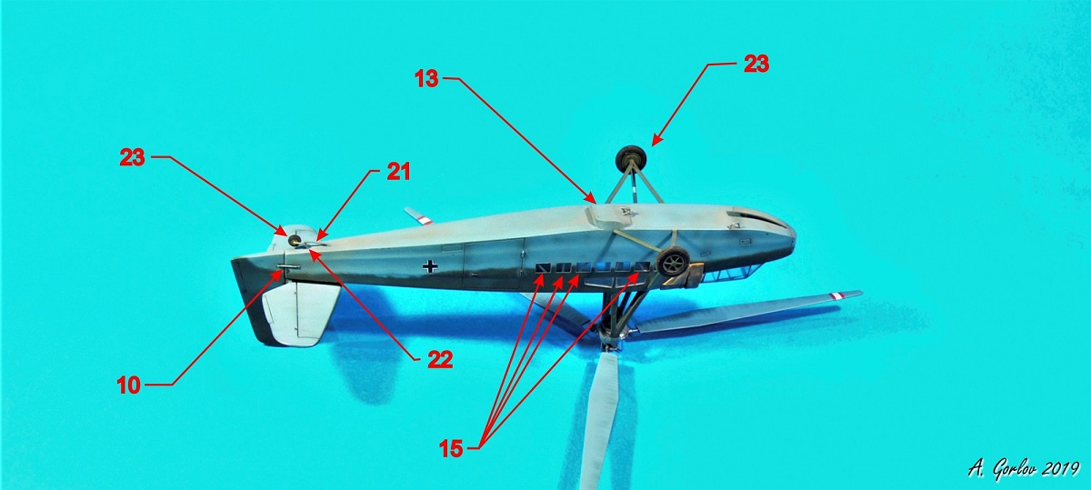 Диорамы и виньетки: Немецкий ротопланер Фокке Ахгелис Fa-225V-1, фото #23