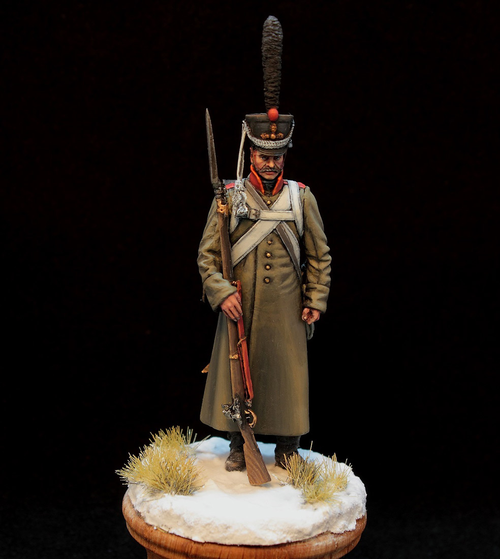 Figures: Russian grenadier in greatcoat, 1812-14, photo #3