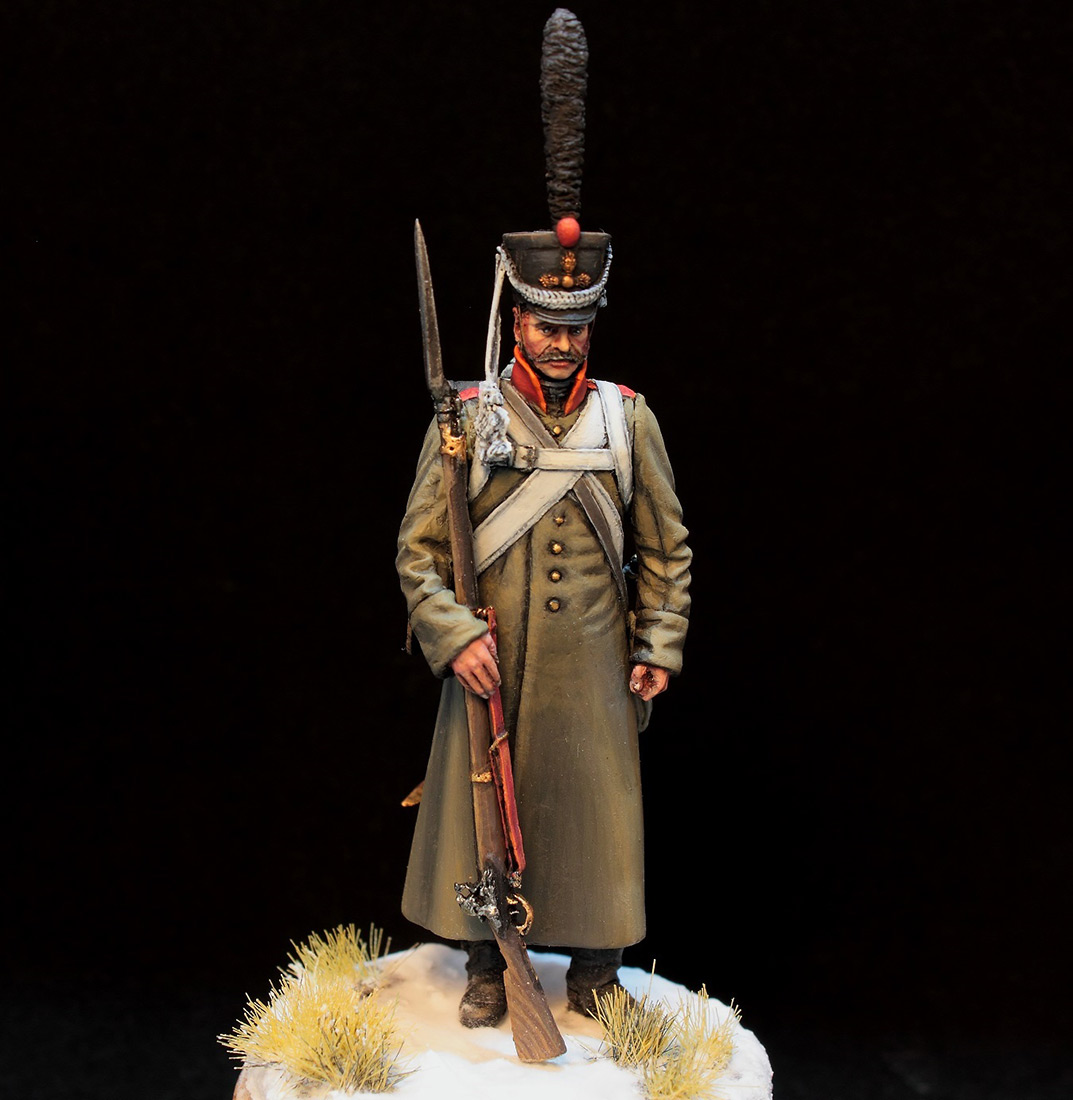 Figures: Russian grenadier in greatcoat, 1812-14, photo #5