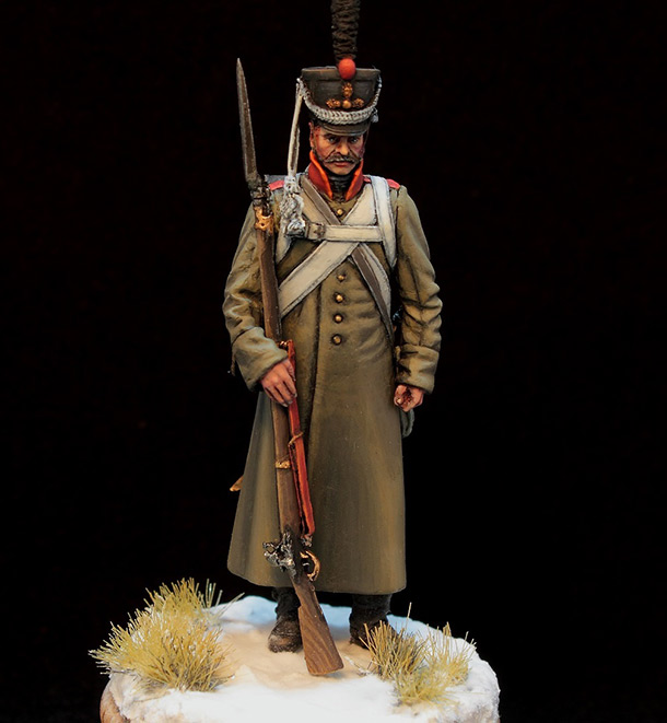 Figures: Russian grenadier in greatcoat, 1812-14