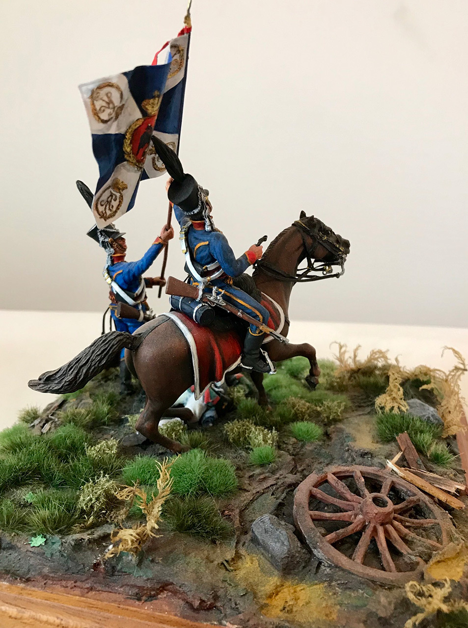 Dioramas and Vignettes: Captured flag. 10 Polish hussars, Russia 1812, photo #7