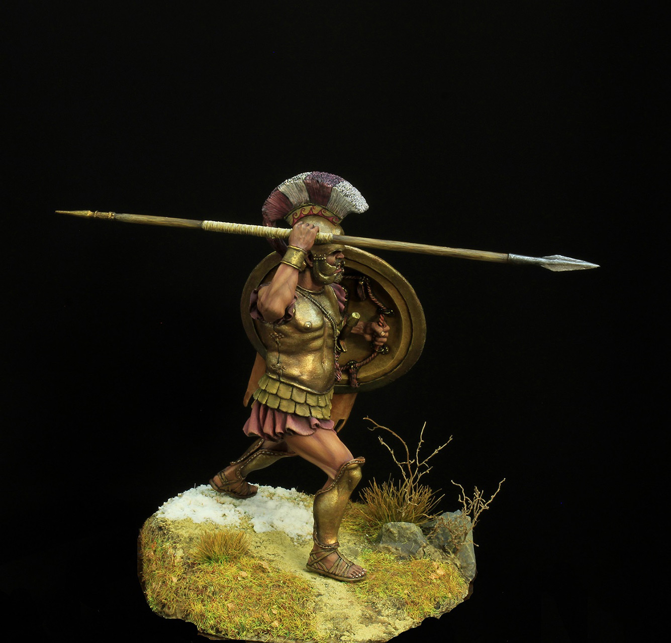 Figures: Greek hoplite, 5th BC, photo #6