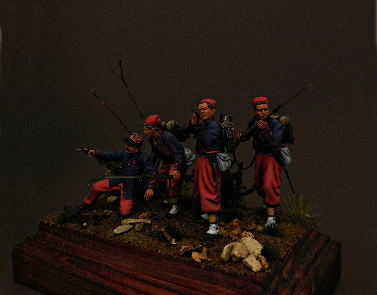 Figures: French zouaves, 1914, photo #2