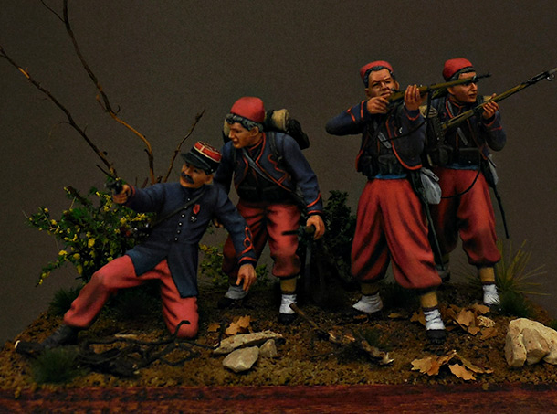 Figures: French zouaves, 1914