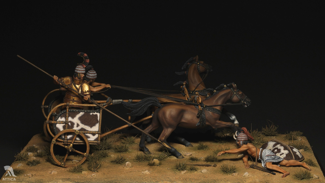 Dioramas and Vignettes: Mycenaean chariot, photo #1