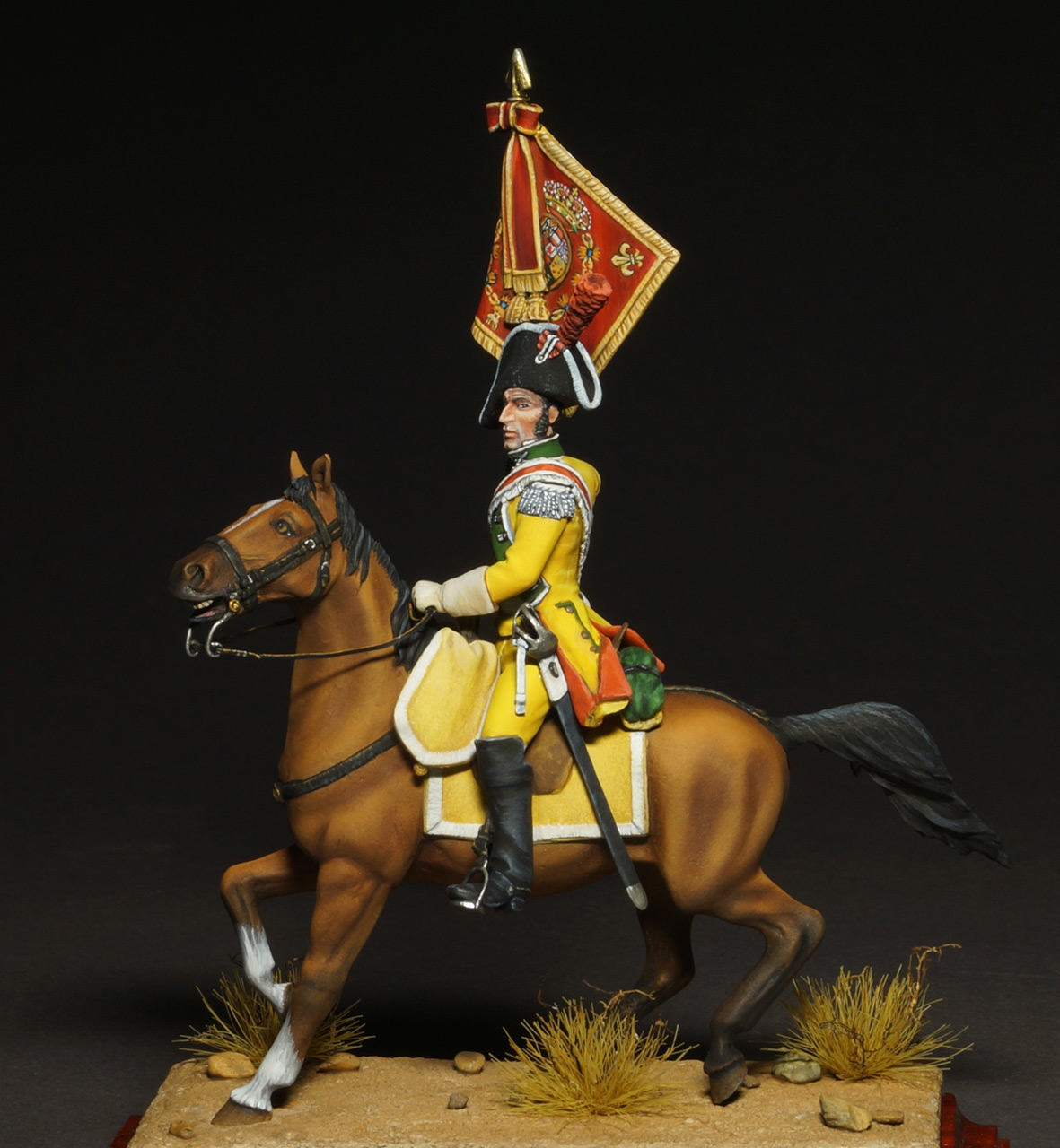 Figures: Standard bearer, Villaviciosa dragoons, photo #1