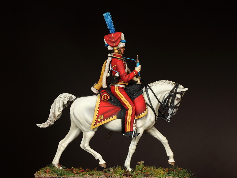 Figures: Bugler, Elite company, 9th Hussars, photo #1