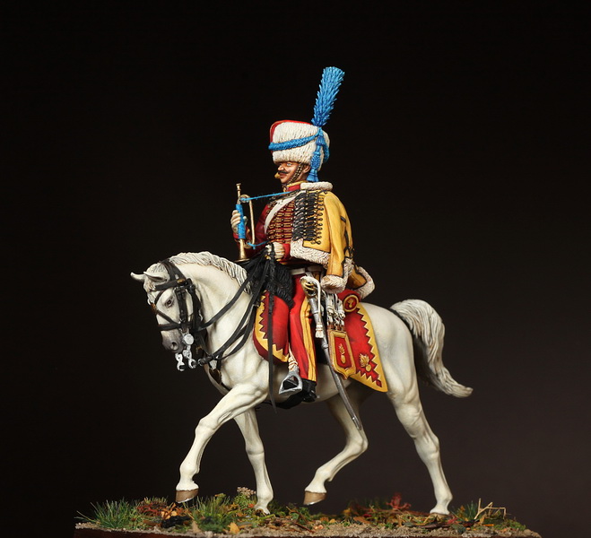 Figures: Bugler, Elite company, 9th Hussars, photo #4