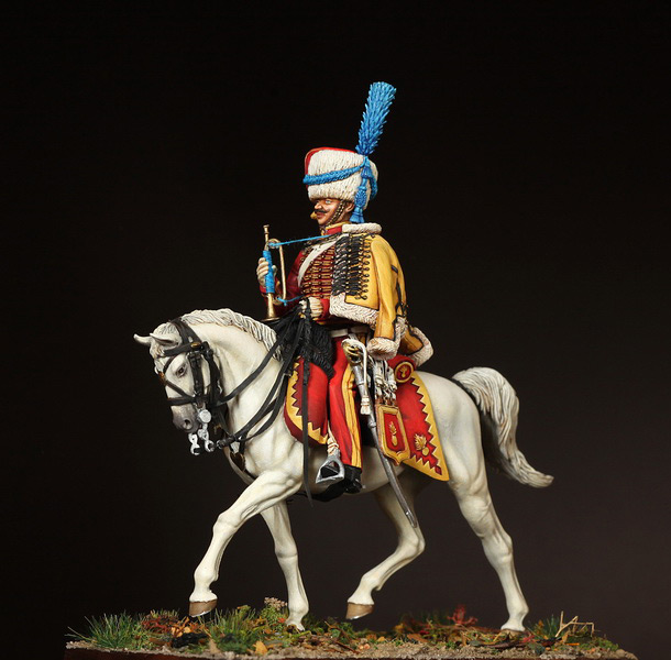 Figures: Bugler, Elite company, 9th Hussars