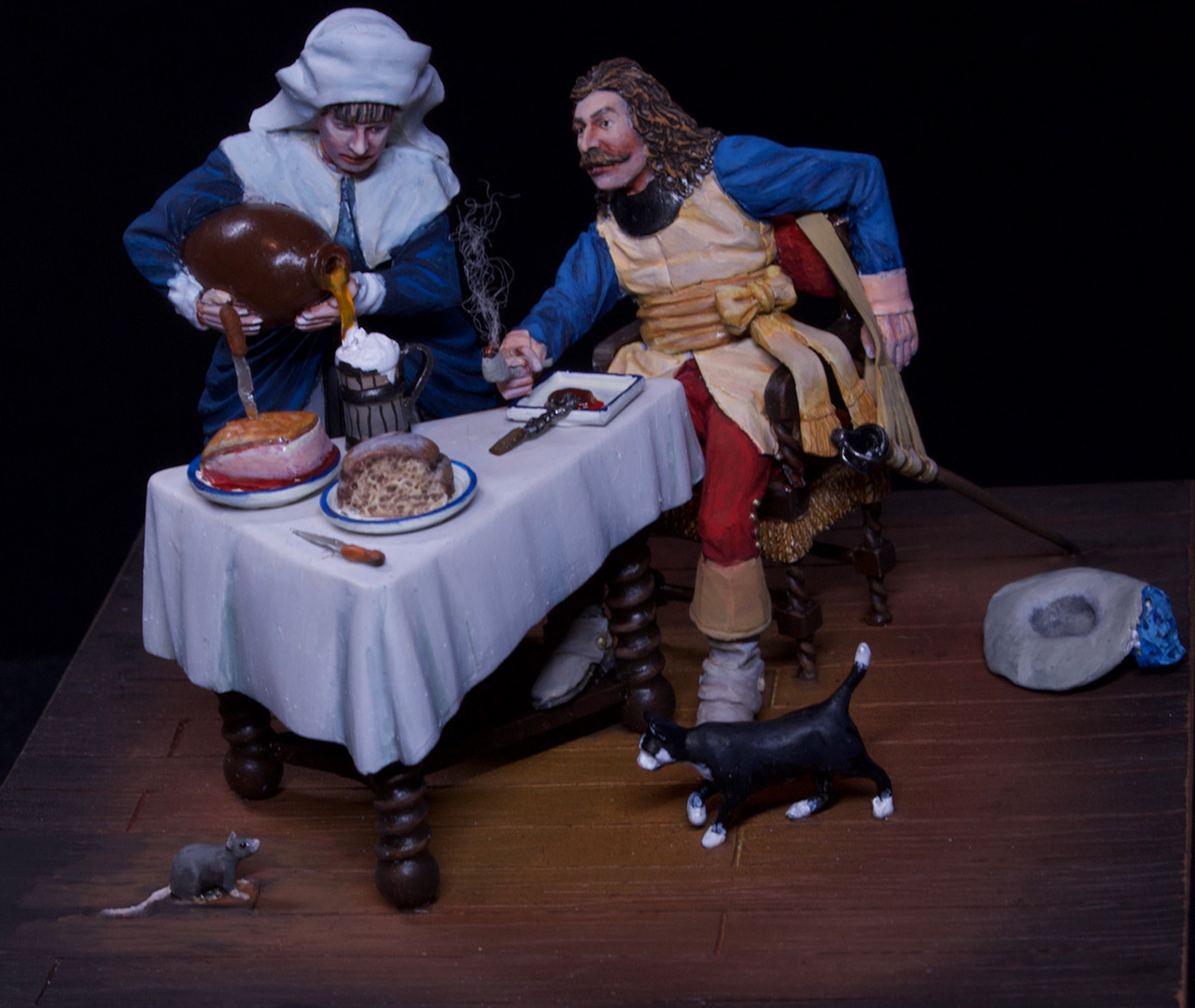 Dioramas and Vignettes: Waitress and cavalier, photo #6