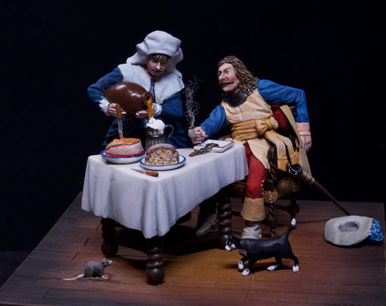 Dioramas and Vignettes: Waitress and cavalier, photo #8