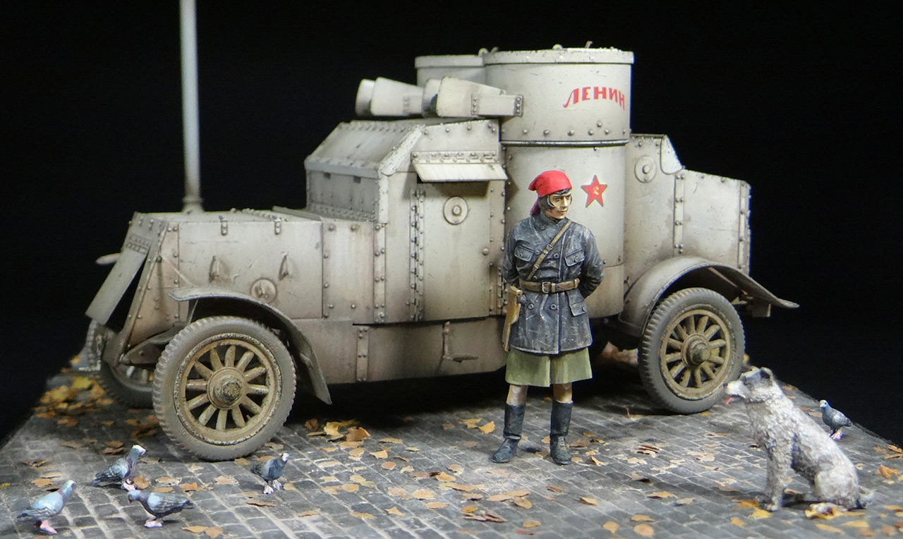 Dioramas and Vignettes: Austin armoured car, Red Army, photo #2