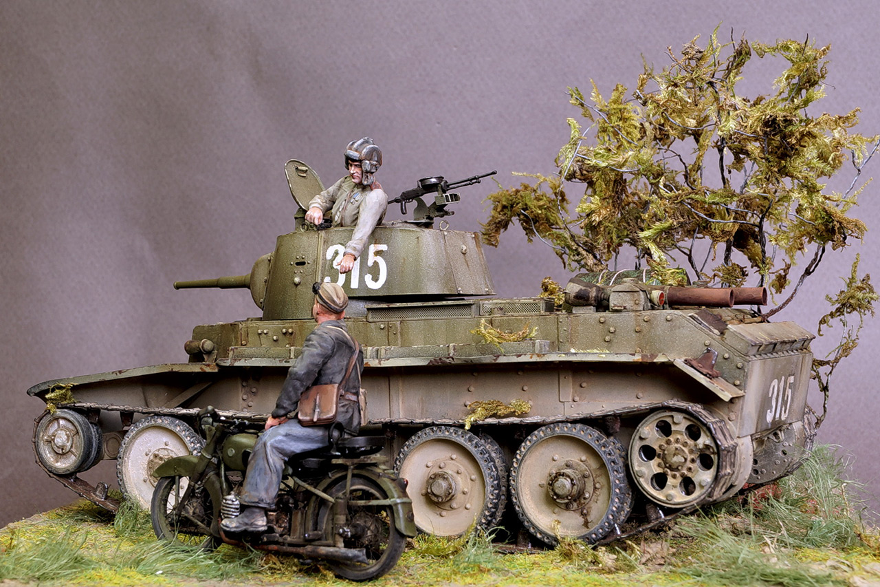 Dioramas and Vignettes: Message delivery. Manchuria, August 1945, photo #7