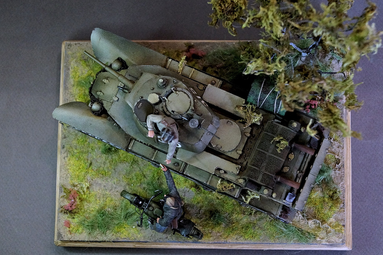 Dioramas and Vignettes: Message delivery. Manchuria, August 1945, photo #9