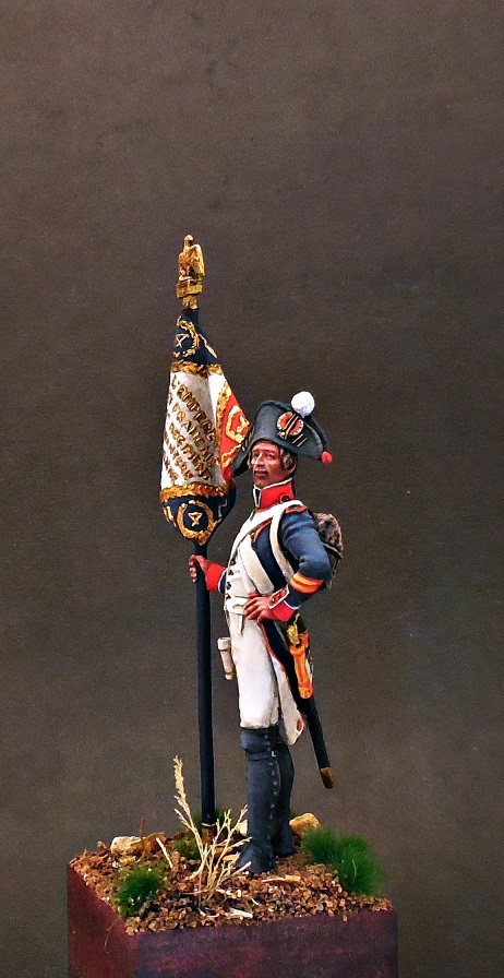Figures: Senior sergeant eagle bearer, 4th line infantry, France 1805, photo #2